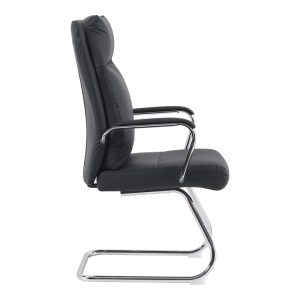 090 000017 2 Visitor chair Siquel I pakoworld pu in black color 58x62x105cmOffice furniture > Visitor office chairs