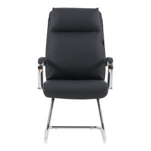 090 000017 3 Visitor chair Siquel I pakoworld pu in black color 58x62x105cmOffice furniture > Visitor office chairs