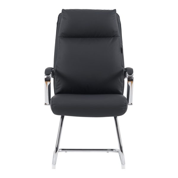 090 000017 3 Visitor chair Siquel I pakoworld pu in black color 58x62x105cmOffice furniture > Visitor office chairs