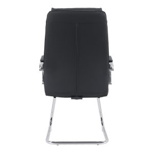 090 000017 4 Visitor chair Siquel I pakoworld pu in black color 58x62x105cmOffice furniture > Visitor office chairs