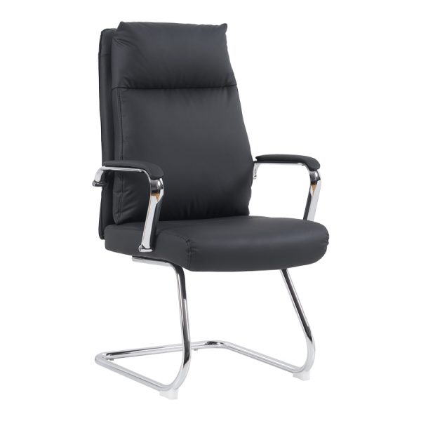 090 000017 Visitor chair Siquel I pakoworld pu in black color 58x62x105cmOffice furniture > Visitor office chairs