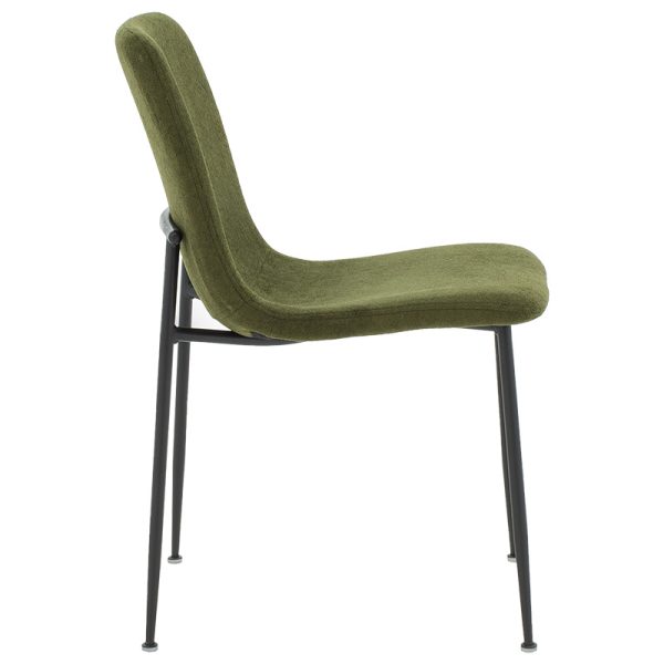 093 000016 2 Gratify pakoworld chair boucle fabric khaki-leg blackIndoor furniture > Chairs