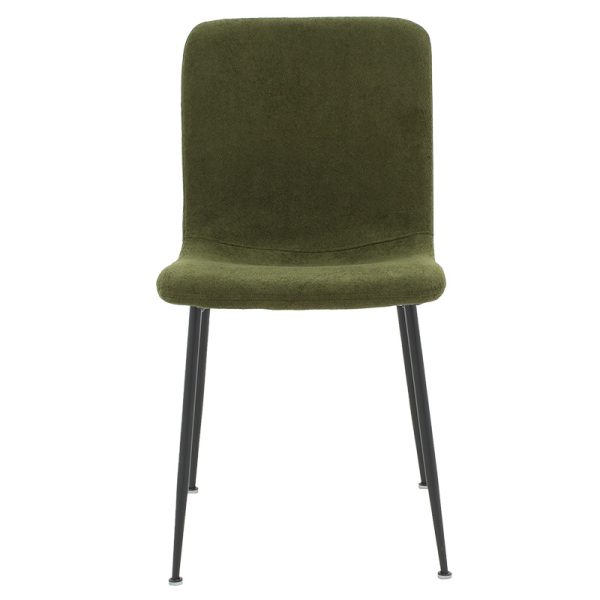 093 000016 3 Gratify pakoworld chair boucle fabric khaki-leg blackIndoor furniture > Chairs