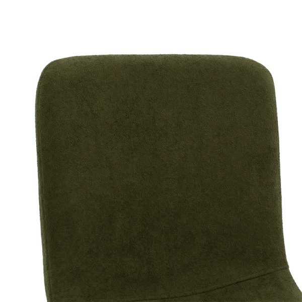 093 000016 4 Gratify pakoworld chair boucle fabric khaki-leg blackIndoor furniture > Chairs