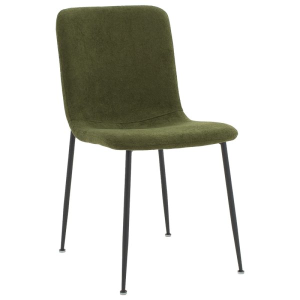 093 000016 Gratify pakoworld chair boucle fabric khaki-leg blackIndoor furniture > Chairs