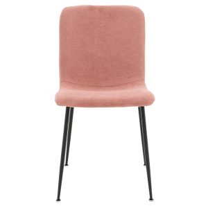 093 000017 3 Chair Gratify pakoworld fabric boucle rotten apple-black metal legsIndoor furniture > Chairs