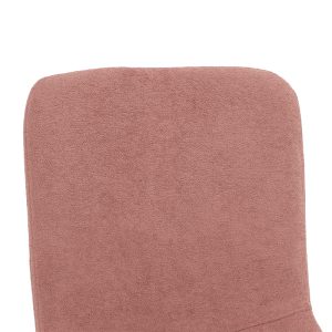 093 000017 4 Chair Gratify pakoworld fabric boucle rotten apple-black metal legsIndoor furniture > Chairs