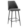 093 000026 Armchair Tromso pakoworld pe rattan in black color and black pillow 80x85x98cmIndoor furniture > Living room armchairs
