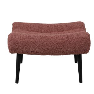 110 000083 4 Silla pakoworld stool - footstool boucle fabric in dusty pink color 68x58x40cmIndoor furniture > Stools