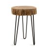 113 000010 Ceiling light PWL-0967 pakoworld E27 brown-black D23x22cmBOHO CHIC > Luminaries