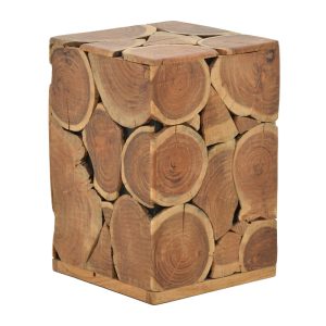 113 000033 Stool Jaret pakoworld solid acacia wood natural 36x36x53cmBOHO CHIC > Stools