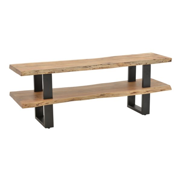 113 000037 TV cabinet Fuji pakoworld natural solid acacia wood 140x40x52cmBOHO CHIC > Other Furnishings