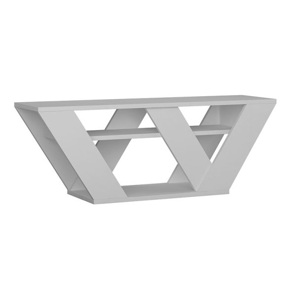 119 001081 2 Pipralla pakoworld TV Stand in white color 110x30x40cmIndoor furniture > TV stands