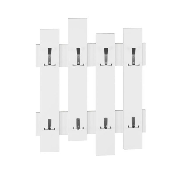 119 001084 Wall hanger Wave pakoworld in white color 64x4x81cmIndoor furniture > Hoods - Hangers