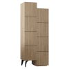 119 001131 Shoe cabinet Felicity pakoworld walnut 60x32x127cmIndoor furniture > Shoe storage cabinet & cupboards