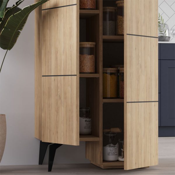 119 001131 4 Multipurpose cabinet Romane cabinet pakoworld natural 62.2x37.4x155.4cmIndoor furniture > Shoe storage cabinet & cupboards