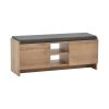 119 001182 Console Wirmo pakoworld walnut meamine-black metal leg 110x30x80cmIndoor furniture > Drawers-consoles
