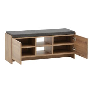 119 001182 2 Entrance furniture stool-shoe cabinet Zulla pakoworld 10 pairs sonoma 110x37x46 cmIndoor furniture > Shoe storage cabinet & cupboards