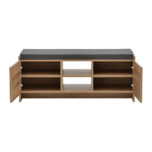 119 001182 3 Entrance furniture stool-shoe cabinet Zulla pakoworld 10 pairs sonoma 110x37x46 cmIndoor furniture > Shoe storage cabinet & cupboards