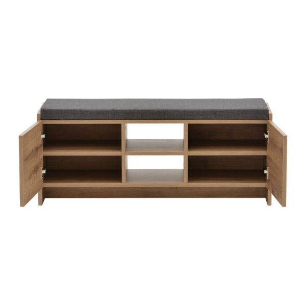 119 001182 3 Entrance furniture stool-shoe cabinet Zulla pakoworld 10 pairs sonoma 110x37x46 cmIndoor furniture > Shoe storage cabinet & cupboards