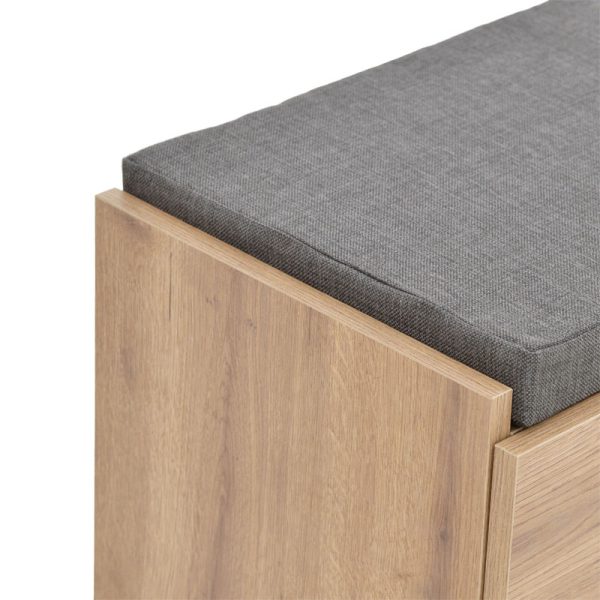 119 001182 4 Entrance furniture stool-shoe cabinet Zulla pakoworld 10 pairs sonoma 110x37x46 cmIndoor furniture > Shoe storage cabinet & cupboards