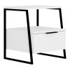 119 001234 End table Muju pakoworld in mocha color 40x30x57cmIndoor furniture > Dining Tables