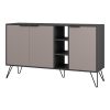 119 001235 Buffet Gora pakoworld in white-mocha color 180x35.6x82cmIndoor furniture > Buffets