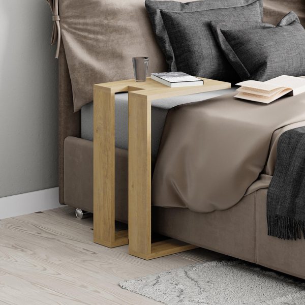 119 001238 2 End table Muju pakoworld in natural color 40x30x57cmIndoor furniture > Coffee tables