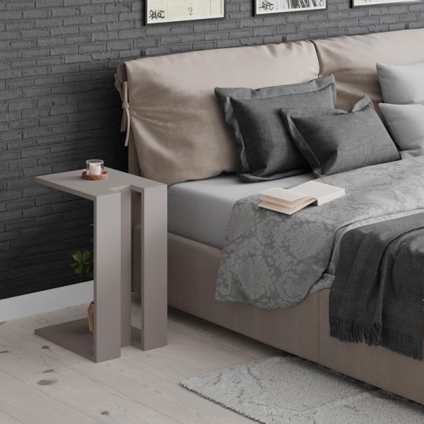 119 001241 2 End table Muju pakoworld in mocha color 40x30x57cmIndoor furniture > Dining Tables