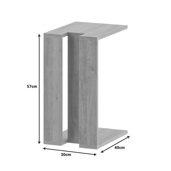 119 001241 3 End table Muju pakoworld in mocha color 40x30x57cmIndoor furniture > Dining Tables