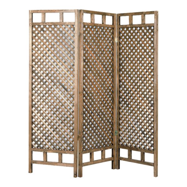 120 000392 Wooden screen Locky pakoworld antique natural 150x2x160cmDecoration > Decorations > Rooms deviders