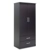 123 000044 Nightstand Olympus pakoworld with 2 drawers in wenge colour 47,5x40,5x40,5Indoor furniture > Bedside tables