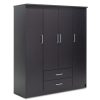 123 000046 Shoe cabinet SANTΟ pakoworld 10 pairs wenge 60x34.5x91.5cmIndoor furniture > Shoe storage cabinet & cupboards