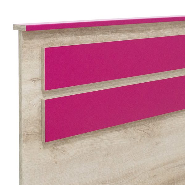 123 000077 4 Bed Looney pakoworld in castillo-pink color 100x200cmIndoor furniture > Children's Room