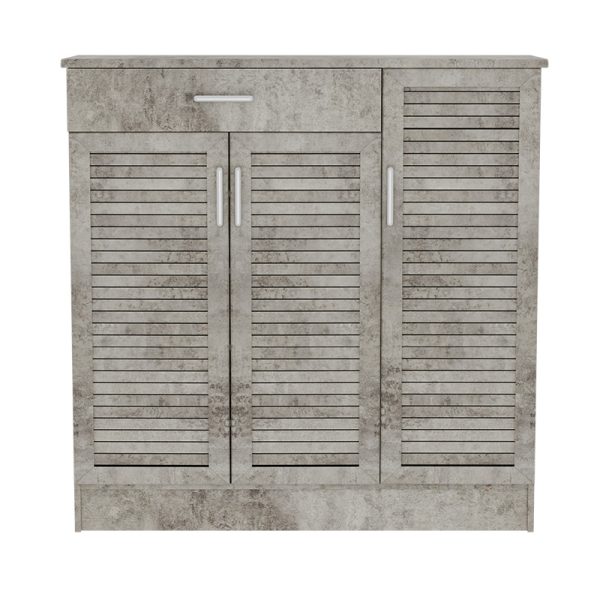 123 000198 2 Shoe cabinet Sante pakoworld 30 pairs antique anthracite 120x37x123cmIndoor furniture > Shoe storage cabinet & cupboards