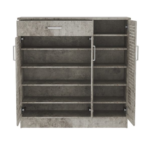 123 000198 3 Shoe cabinet Sante pakoworld 30 pairs antique anthracite 120x37x123cmIndoor furniture > Shoe storage cabinet & cupboards