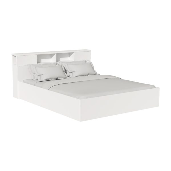 123 000210 Double bed Olympus pakoworld in antique white colour 160x200 cmIndoor furniture > Beds