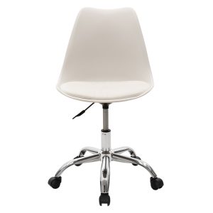 127 000023 3 Office chair Gaston II pakoworld PP-PU in white colorOffice furniture > Labor office chairs