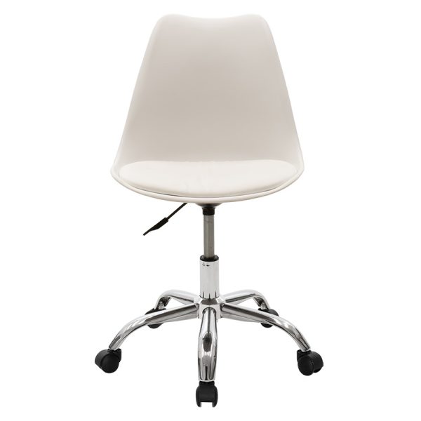 127 000023 3 Office chair Gaston II pakoworld PP-PU in white colorOffice furniture > Labor office chairs