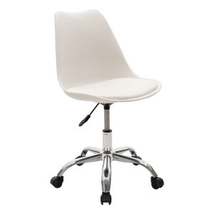 127 000023 Office chair Gaston II pakoworld PP-PU in white colorOffice furniture > Labor office chairs