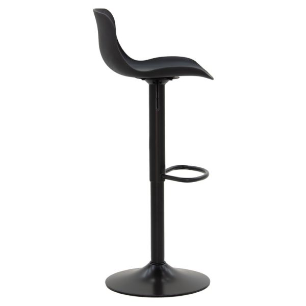 127 000087 3 Bar stool Walden pakoworld PP blackIndoor furniture > Bar stools