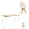 127 000192 Merck pakoworld table solid sheesham wood in walnut color with black metal legs D55x38cmIndoor furniture > Coffee tables