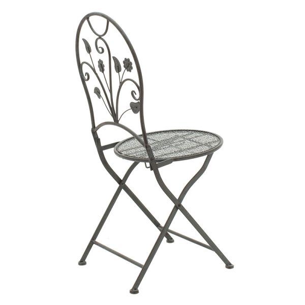 137 000001 2 Dining set 3pcs Abriel pakoworld anthracite antique metalOutdoor furniture > Garden food table