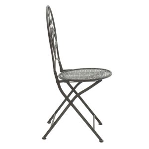 137 000001 3 Dining set 3pcs Abriel pakoworld anthracite antique metalOutdoor furniture > Garden food table