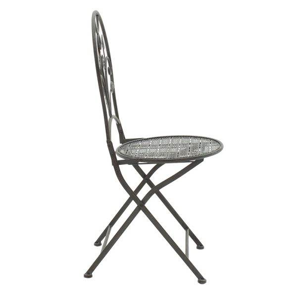 137 000001 3 Dining set 3pcs Abriel pakoworld anthracite antique metalOutdoor furniture > Garden food table