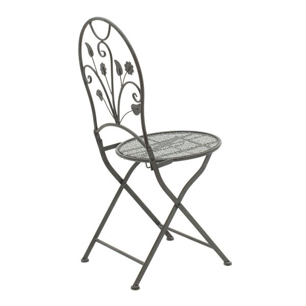 137 000001 4 Dining set 3pcs Abriel pakoworld anthracite antique metalOutdoor furniture > Garden food table