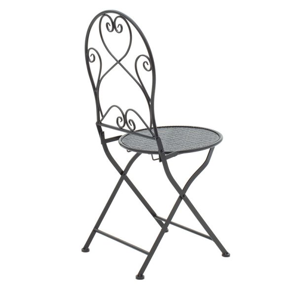 137 000002 2 Dining set 3pcs Walen pakoworld black metalOutdoor furniture > Garden food table
