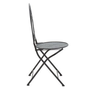 137 000002 3 Dining set 3pcs Walen pakoworld black metalOutdoor furniture > Garden food table