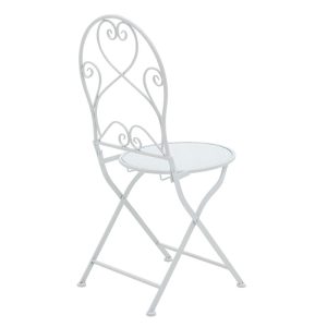 137 000003 2 Dining set 3pcs Walen pakoworld white metalOutdoor furniture > Garden food table