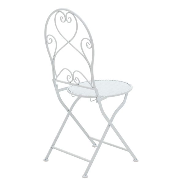 137 000003 2 Dining set 3pcs Walen pakoworld white metalOutdoor furniture > Garden food table